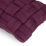 Housse de coussin Basket Polyester - Aubergine - Aubergine