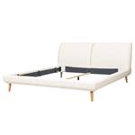 Letto imbottito Ditney Tessuto - Crema