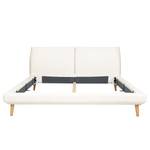 Letto imbottito Ditney Tessuto - Crema