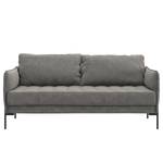 2,5-Sitzer Sofa VILLARDS Microfaser Teda: Grau