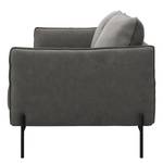 2,5-Sitzer Sofa VILLARDS Microfaser Teda: Dunkelgrau