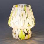 LED-lamp MISS MARBLE gekleurd glas - Geel - Hoogte: 17 cm