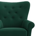 Oorfauteuil Cudeiro Velours Ravi: Antiek groen