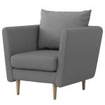 Fauteuil Paleras Microfibre Sole: Gris vieilli