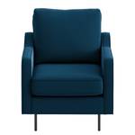 Fauteuil Brocheros Velours Ravi: Bleu marine