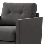 Fauteuil Drova Velours Ravi: Grijs