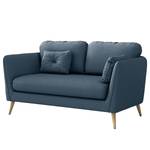 2-Sitzer Sofa Belmil Microfaser Sole: Dunkelblau