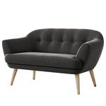 2-Sitzer Sofa Dosrius Samt Ravi: Grau