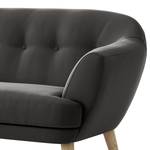 2-Sitzer Sofa Dosrius Samt Ravi: Grau