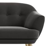 2-Sitzer Sofa Dosrius Samt Ravi: Grau