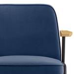 Fauteuil lounge Camaces Velours Velina: Bleu royal