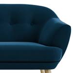 2-Sitzer Sofa Dosrius Samt Ravi: Marineblau