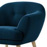 Fauteuil Dosrius Velours Ravi: Bleu marine