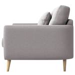 2-Sitzer Sofa Foronda Webstoff Deran: Hellgrau