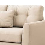 2-Sitzer Sofa Foronda Webstoff Deran: Creme