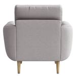 Fauteuil Foronda Tissu Deran: Gris clair