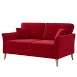 2-Sitzer Sofa Estallo Samt Ravi: Rot