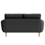 2-Sitzer Sofa Foronda Webstoff Deran: Anthrazit