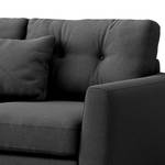 2-Sitzer Sofa Foronda Webstoff Deran: Anthrazit