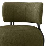 Loungefauteuil Belianes Bouclé Stof Asta: Olijfgroen