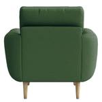 Fauteuil Foronda Geweven stof Deran: Antiek groen