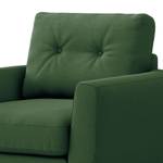 Fauteuil Foronda Geweven stof Deran: Antiek groen