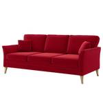 3-Sitzer Sofa Estallo Samt Ravi: Rot