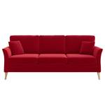 3-Sitzer Sofa Estallo Samt Ravi: Rot