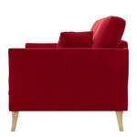 3-Sitzer Sofa Estallo Samt Ravi: Rot