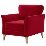 Fauteuil Estallo Velours Ravi: Rood