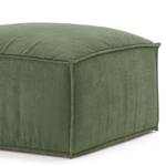 Gestoffeerde hocker Caborno Corduroy Scota: Antiek groen