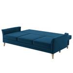 Schlafsofa Estallo Samt Ravi: Marineblau