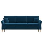 Schlafsofa Estallo Samt Ravi: Marineblau