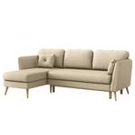 Ecksofa Belmil Microfaser Sole: Beige