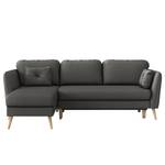 Ecksofa Belmil Microfaser Sole: Graphit