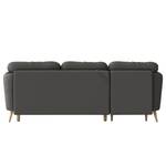 Ecksofa Belmil Microfaser Sole: Graphit