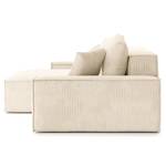 Ecksofa Caborno Cordstoff Scota: Creme