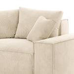 Ecksofa Caborno Cordstoff Scota: Creme