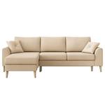 Ecksofa Esturu Webstoff Meara: Beige