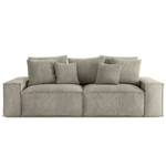 3-Sitzer Sofa Caborno Cordstoff Scota: Aschgrau