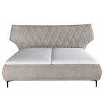 Gestoffeerd bed Valesk Crème - 180 x 200cm - Platweefsel