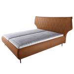 Polsterbett Valesk Cognac - 200 x 200cm - Microfaser