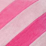 Kissen VACANZA Streifen Baumwolle / Polyester - 45 x 45 cm - Pink - 47 x 47 cm
