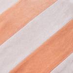 Coussin VACANZA rayures Coton / Polyester - 45 x 45 cm - Orange - 47 x 47 cm
