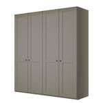 Armoire à portes battantes Marlow Taupe - Largeur : 200 cm - Sans portes miroir