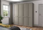 Drehtürenschrank Marlow Taupe - Breite: 200 cm - Ohne Spiegeltür/-en