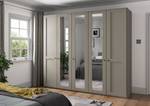 Drehtürenschrank Marlow Taupe - Breite: 250 cm - 3 Spiegeltüren