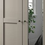 Draaideurkast Marlow Taupe - Breedte: 350 cm - 3 spiegeldeuren