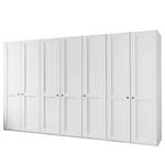 Armoire à portes battantes Marlow Blanc - Largeur : 350 cm - Sans portes miroir