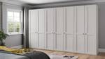 Armoire à portes battantes Marlow Blanc - Largeur : 350 cm - Sans portes miroir